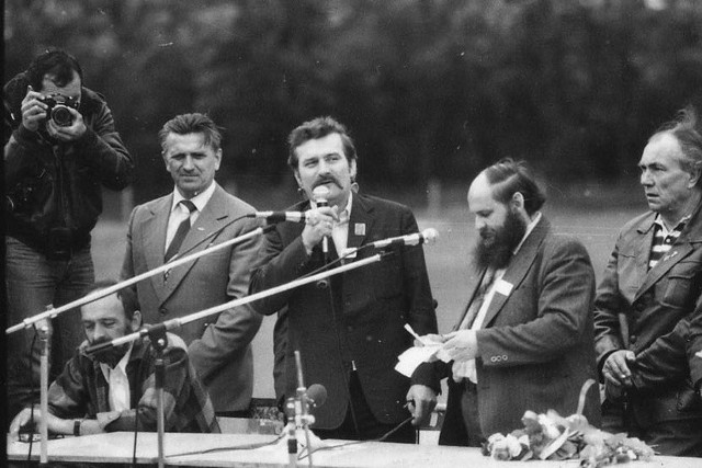 Lech Wałęsa przyciągnął tłumy na stadion Lublinianki