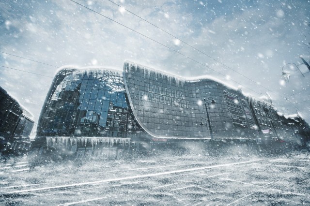 Katowice skute lodem. Niesamowite zdjęcia Waldka Chadzynskiego