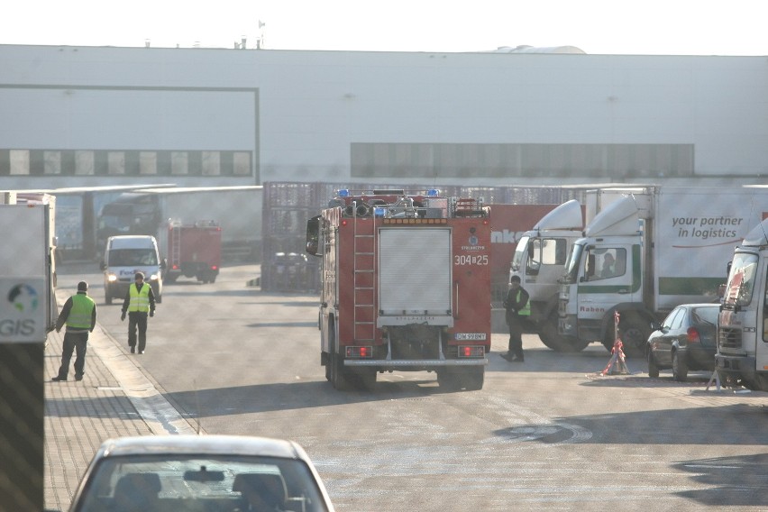 Akcja strażaków w magazynie Prologis w Bielanach...