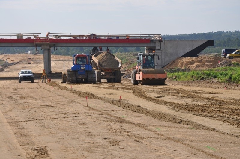 Trwa budowa autostrady A1 na odcinku F - od węzła Rząsawa do...