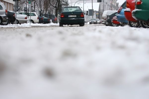 Najwięcej śniegu jest w centrum miasta