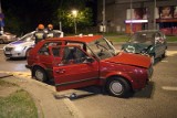 Trzy osoby ranne w nocnym wypadku na Zgierskiej