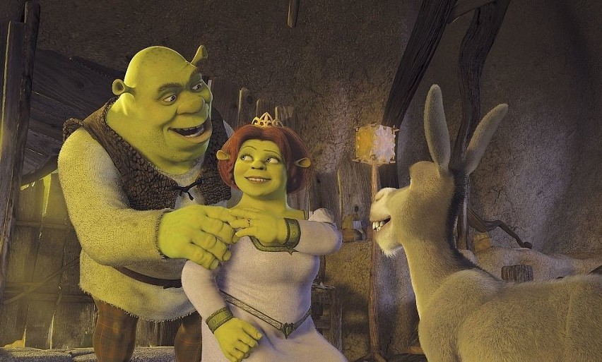 Shrek i jego żona, księżniczka Fiona z królestwa...