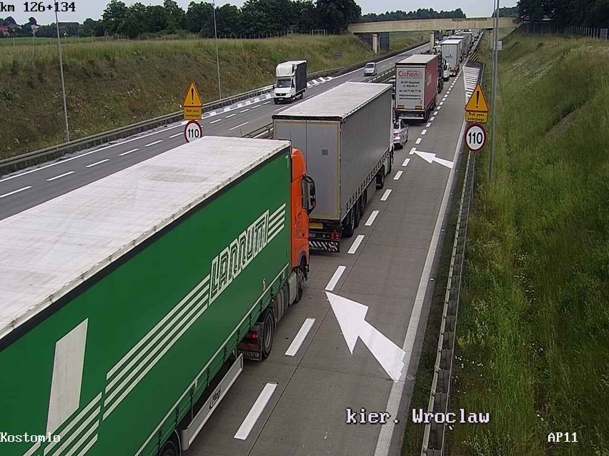 Wypadek na A4 w kierunku Wrocławia