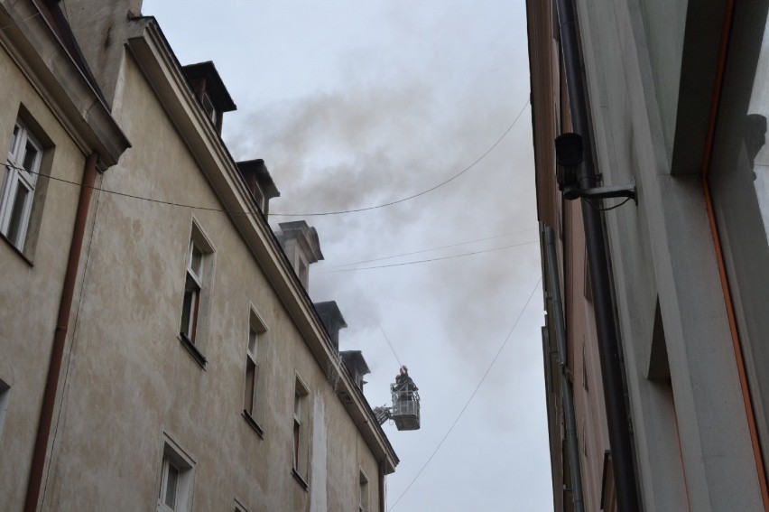 Pożar w Gliwicach na Matejki