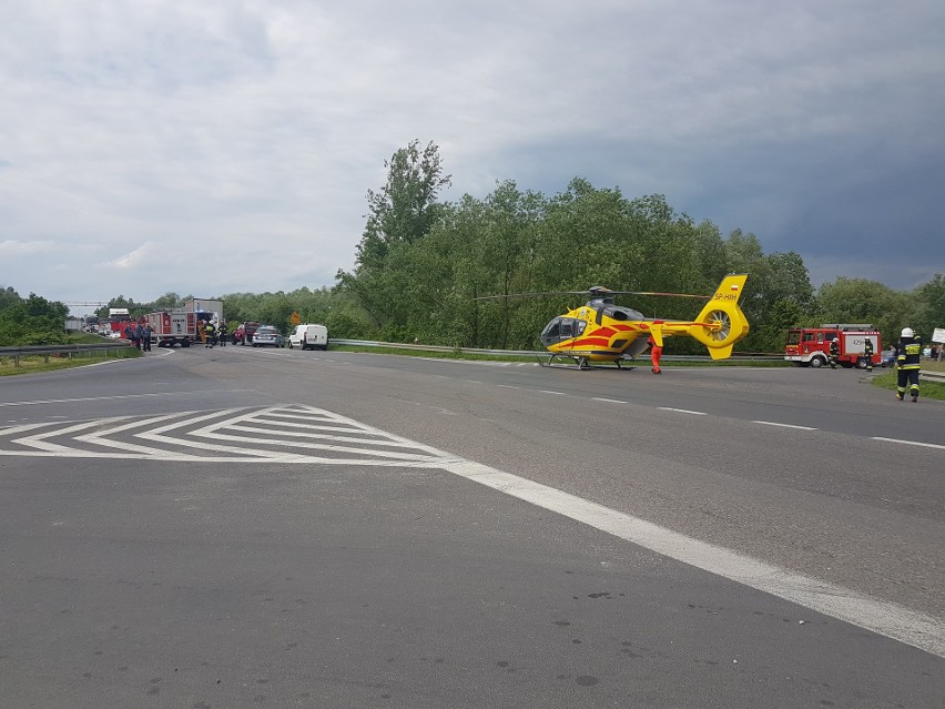 Tragiczny wypadek na drodze krajowej nr 91 w Chełmnie....