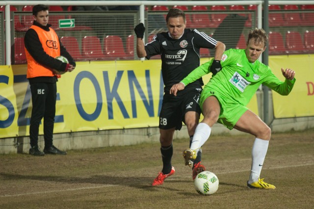 Kamil Cholerzyński (z prawej) w barwach Rozwoju Katowice