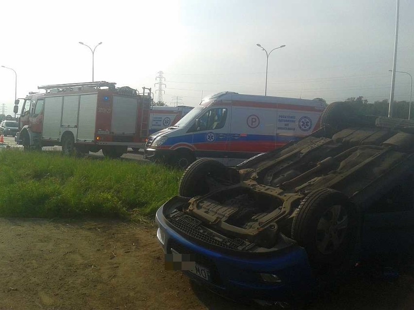 Wypadek na wschodniej obwodnicy Wrocławia