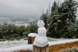 W Tatrach minus 2,5 stopnia, śnieg zaczął sypać także w samym Zakopanem