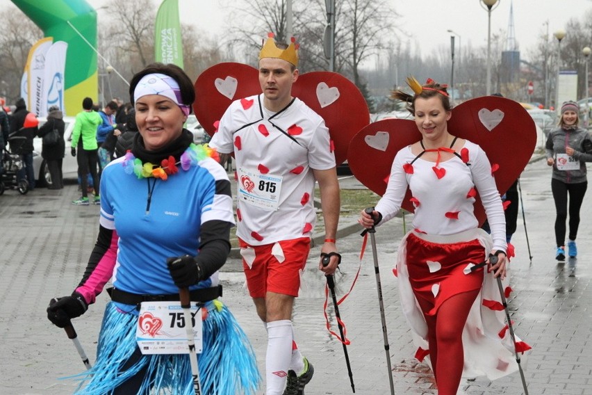 Bieg Walentynkowy 2017 w Dąbrowie Górniczej