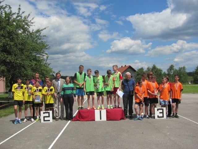 końcowa klasyfikacja medalowa- drużynowa chłoców.  3 miejsce...