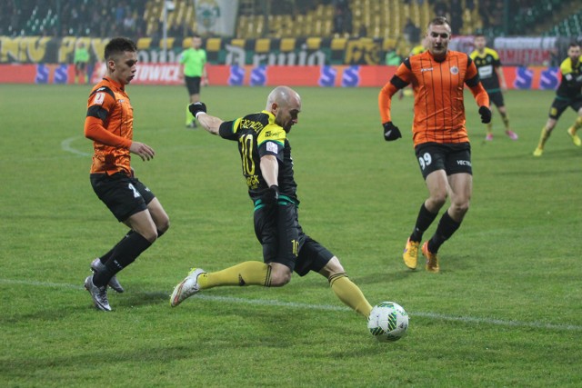 Tomasz Foszmańczyk zaliczył asystę przy pierwszym golu dla GKS-u, ale potem katowiczanie stracili prowadzenie