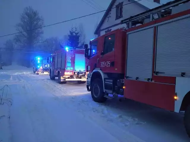 Gabrysin. Pożar domu jednorodzinnego. Budynek palił się dwa razy tego samego dnia!