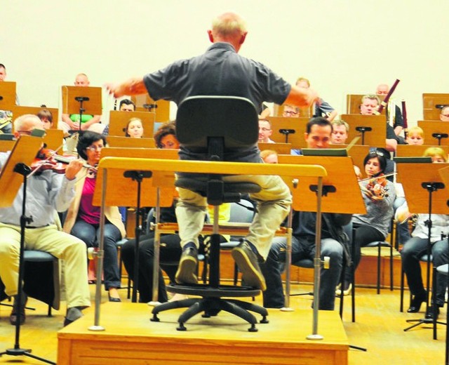 Filharmonia Zielonogórska podczas jednej z prób