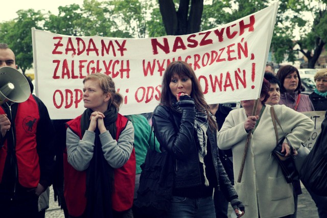 Byli pracownicy SP ZOZ w Kostrzynie upominali się o swoje pieniądze już wielokrotnie. Protestowali m. in. przed siedzibą powiatu gorzowskiego.