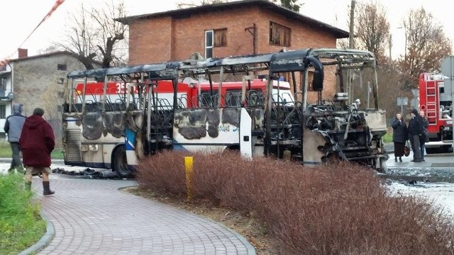 Pożar autobusu