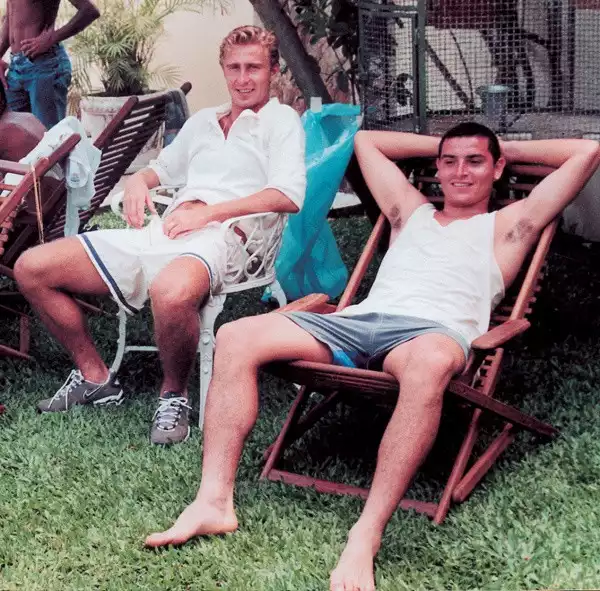 Mariusz Piekarski (z lewej) już kiedyś pokonał Valencię. Gdy był zawodnikiem Flamengo jego zespół wygrał na Mestalli 3:1. Partnerem "Piekarza" z Białegostoku był wówczas Jamir (z prawej).