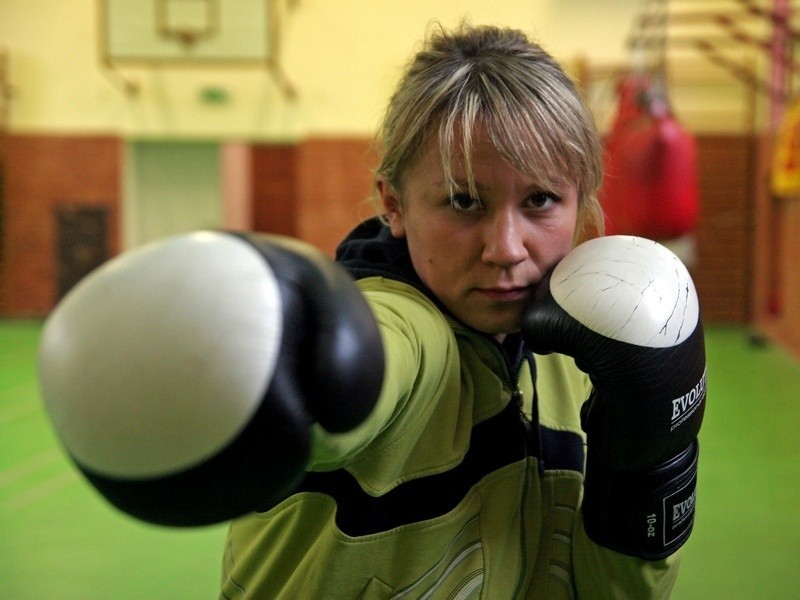 Kinga Ruszczyńska, zawodniczka bokserskich Czarnych Słupsk...