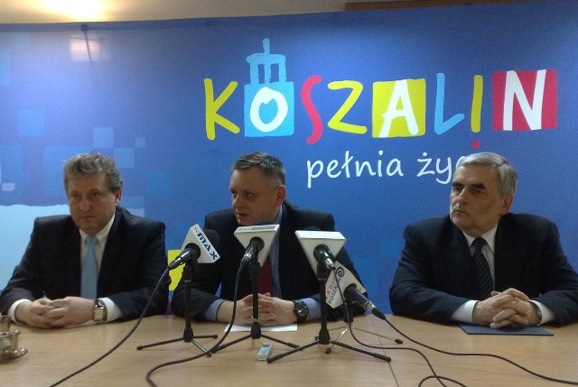 (od lewej) Przemysław Krzyżanowski, Piotr Jedliński, Leopold Ostrowski.
