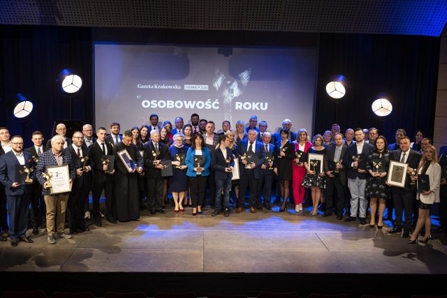 Laureaci Plebiscytu "Gazety Krakowskiej" Osobowość Roku 2022 zostali nagrodzeni podczas gali w Krakowie