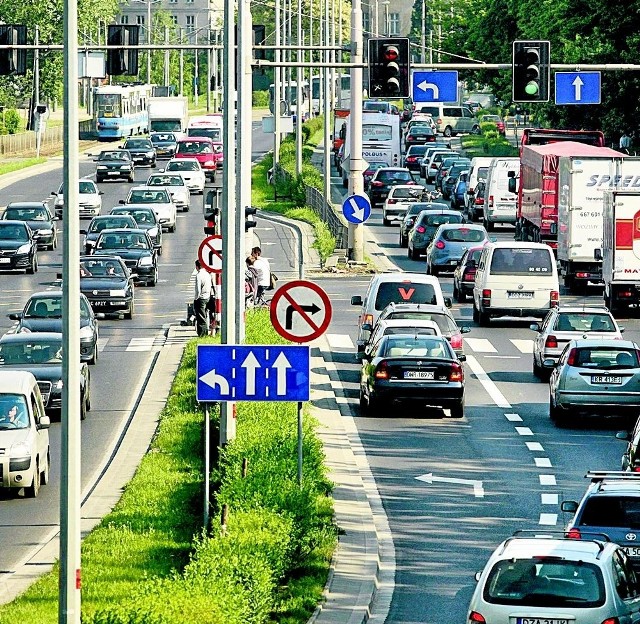 Przejazd Karkonoską w godzinach szczytu trwał długo