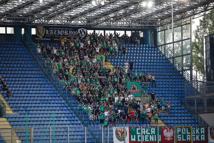 Wisła - Śląsk 0:1. Kibice Śląska Wrocław w Krakowie (ZDJĘCIA...