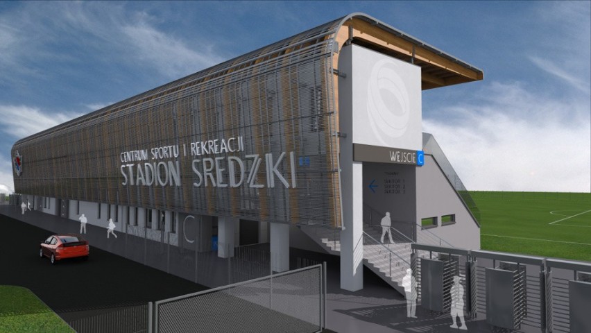 Tak będzie wyglądała trybuna Stadionu Średzkiego