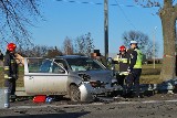 Wypadek w Piastowie. Zablokowana droga Lubaczów - Basznia