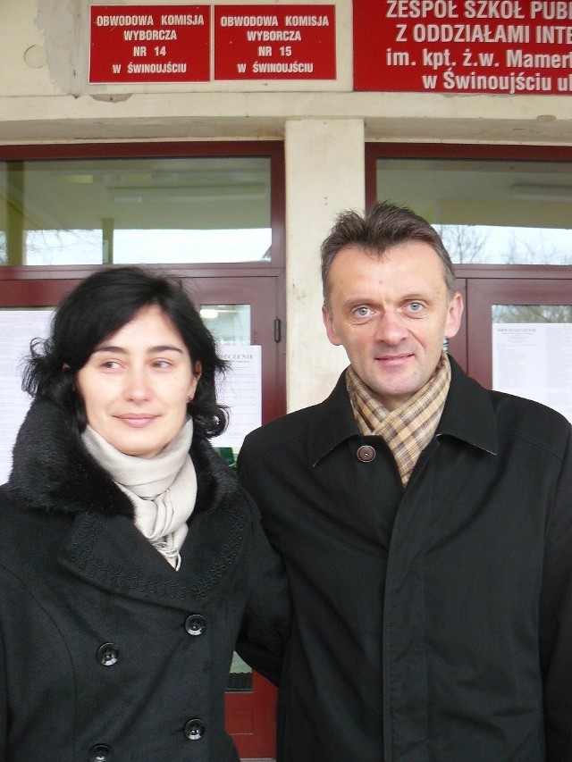 Dariusz Śliwiński z PO z żoną.