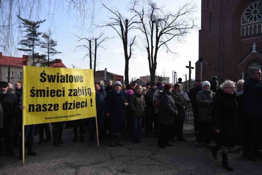 Protest przeciwko kompostowni Strzemieszyce