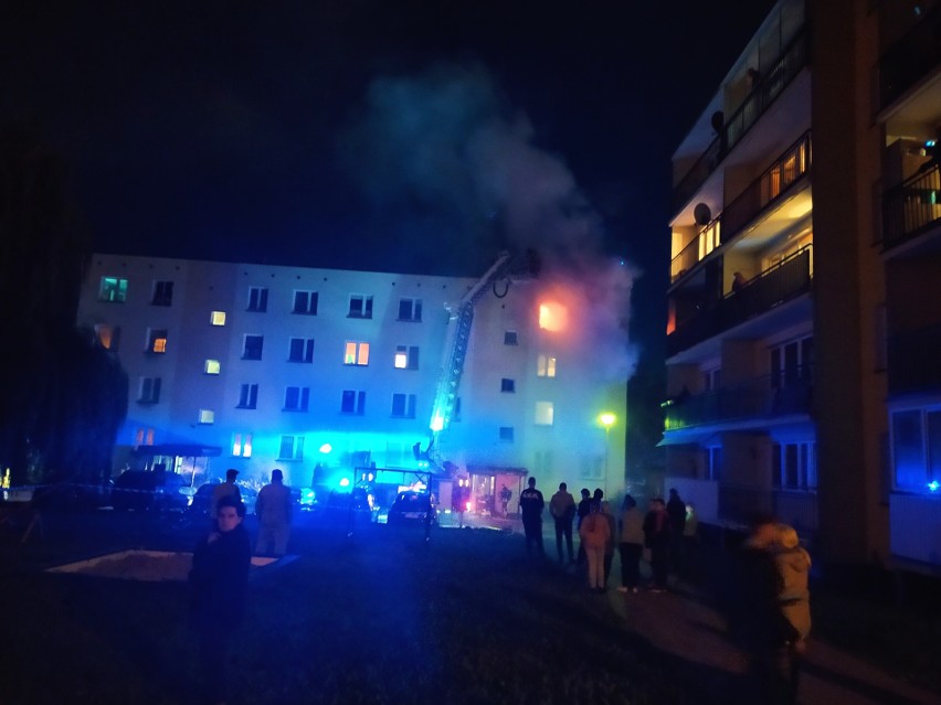 Pożar mieszkania w Augustowie