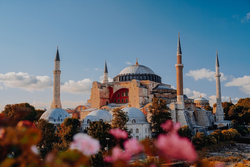 Meczet Hagia Sophia pierwotnie był świątynią chrześcijańską....