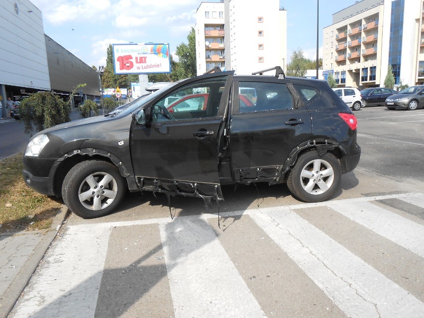 Pożar niedaleko Leclerca przy Zana