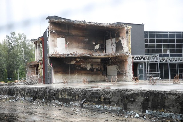 Spalone archiwum przy ulicy Na Załęczu