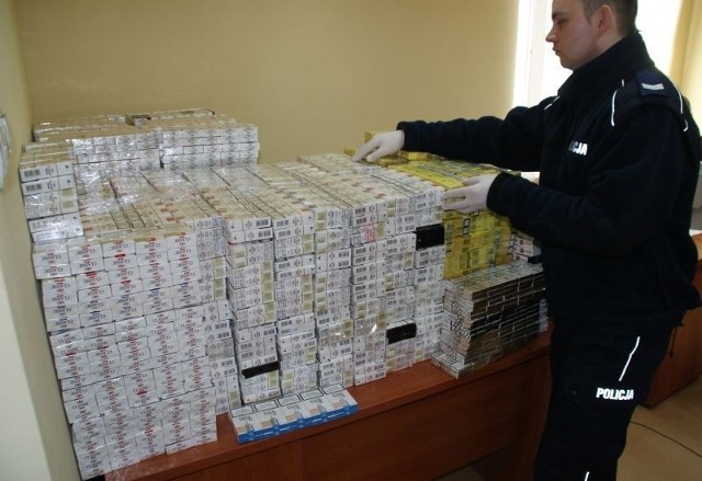 Papierosy znalezione w czwartek przez kieleckich policjantów.