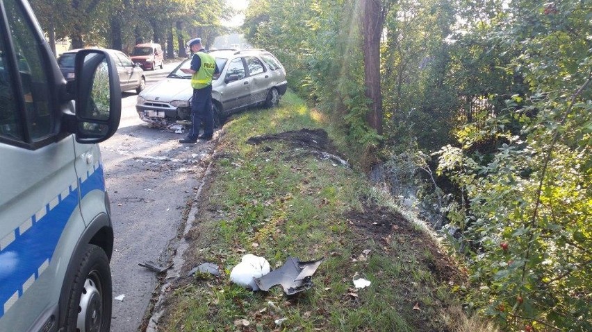 Skoda zderzyła się z fiatem.