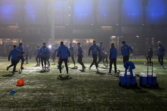 Pierwszy w tym roku trening piłkarzy Lecha Poznań odbył się w poniedziałek