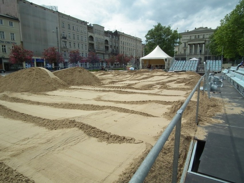 Plaża Wolności na placu Wolności w Poznaniu