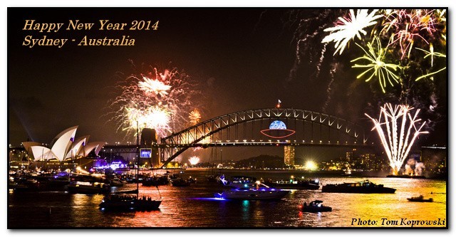 Nowy Rok 2014 w Sydney, w Australii