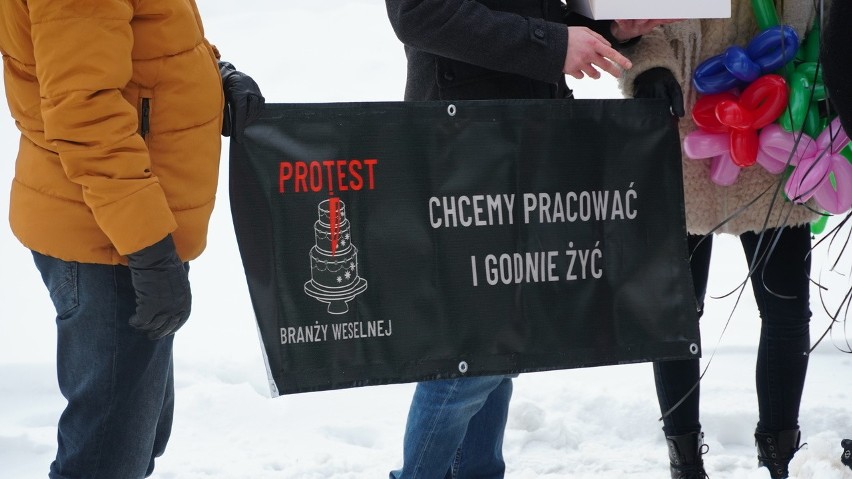 Protest branży gastronomicznej w Białymstoku