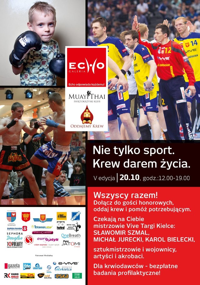 Sport i pomoc potrzebującym - w najbliższą niedzielę w kieleckiej Galerii Echo wiele się będzie działo!