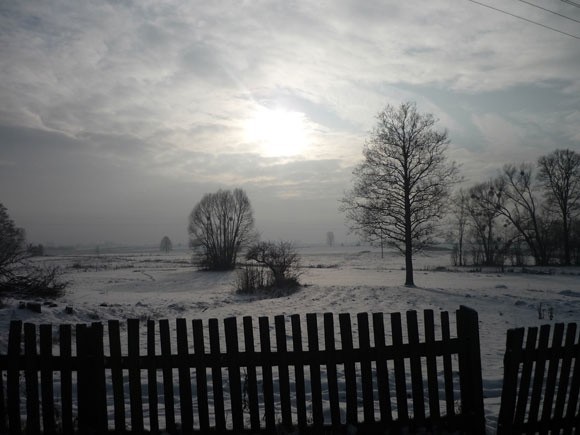 Zima we wsi Waśki