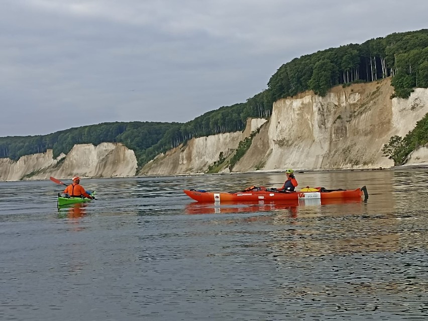 Kredowe klify są najbardziej charakterystycznym akcentem...