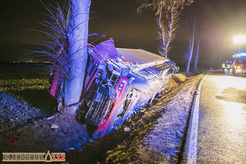 Wypadek na DK 45 między Kuniowem a Jasieniem