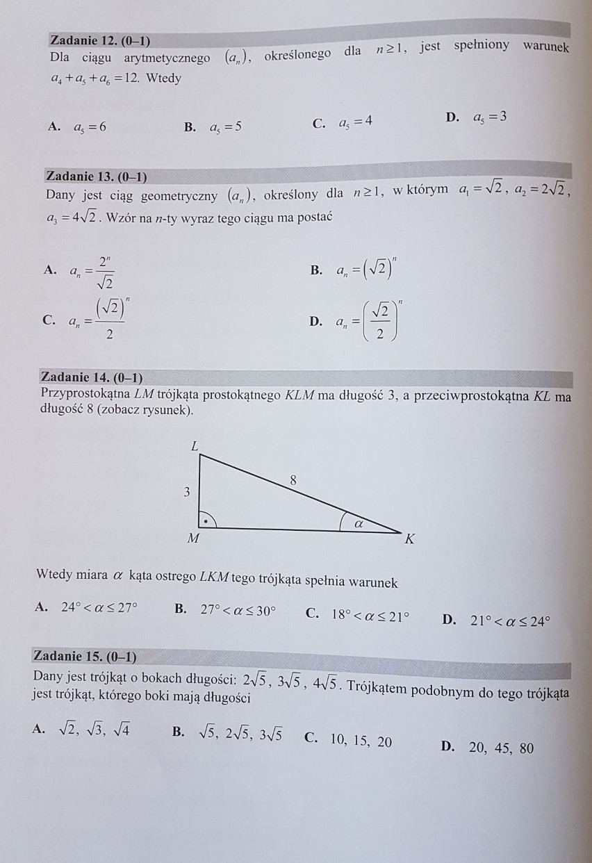 Matura 2018 MATEMATYKA [ODPOWIEDZI| ARKUSZ CKE| ROZWIĄZANIA - PODSTAWA] w serwisie EDUKACJA. Są pierwsze komentarze