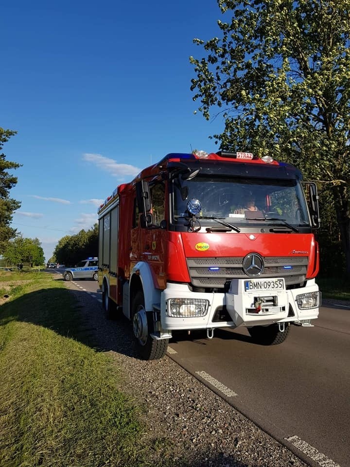 Wypadek na trasie Czechowizna - Dziękonie