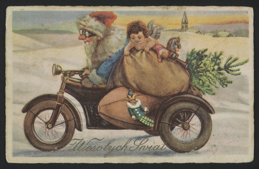 Niezwykłe pocztówki świąteczne z dwudziestolecia międzywojennego [GALERIA]