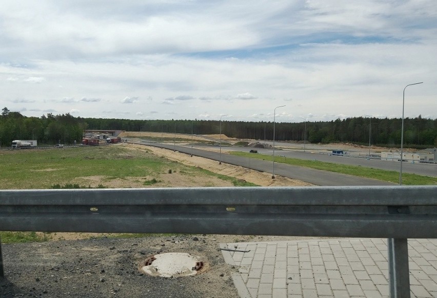 Tak wygląda droga na odcinku Polkowiec - Lubin