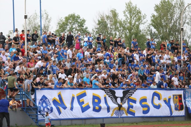 20.08.2019 rok. Kibice Ruchu na meczu Pucharu Polski z UKS Ruch Chorzów na stadionie przy ulicy Lompy.