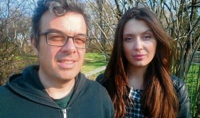 Mat Schulz i Małgorzata Płysa - jedyna taka para organizatorów w Krakowie Fot. Katarzyna Stuczyńska